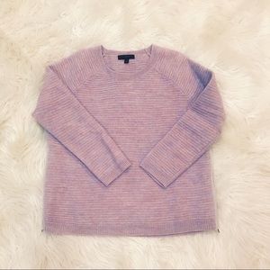 J Crew Merino Wool Sweater with Side Zip Detail